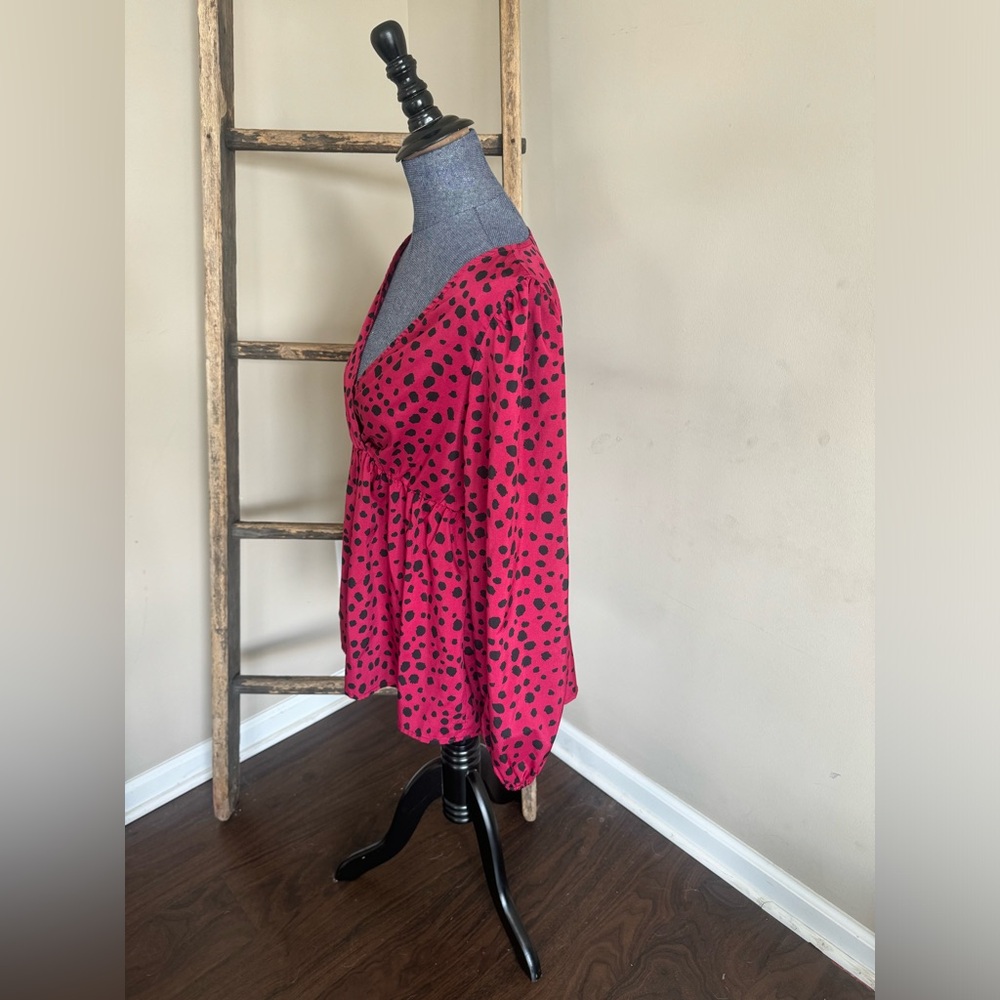 Dalmation print flowy top NWOT - Picture 5 of 9
